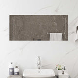 vidaXL LED Bathroom Mirror Transparent 60 x 30 cm Tempered Glass