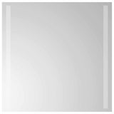 vidaXL LED Bathroom Mirror Transparent 40 x 40 cm Tempered Glass
