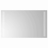vidaXL LED Badkamerspiegel Transparant 50 x 30 cm gehard glas