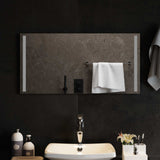 vidaXL LED Badkamerspiegel Transparant 50 x 30 cm gehard glas