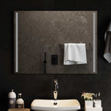 vidaXL LED Badkamerspiegel Transparant 50 x 30 cm gehard glas
