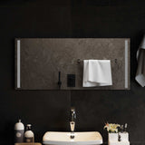 vidaXL LED Badkamerspiegel Transparant 50 x 30 cm gehard glas