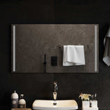 vidaXL LED Badkamerspiegel Transparant 50 x 30 cm gehard glas
