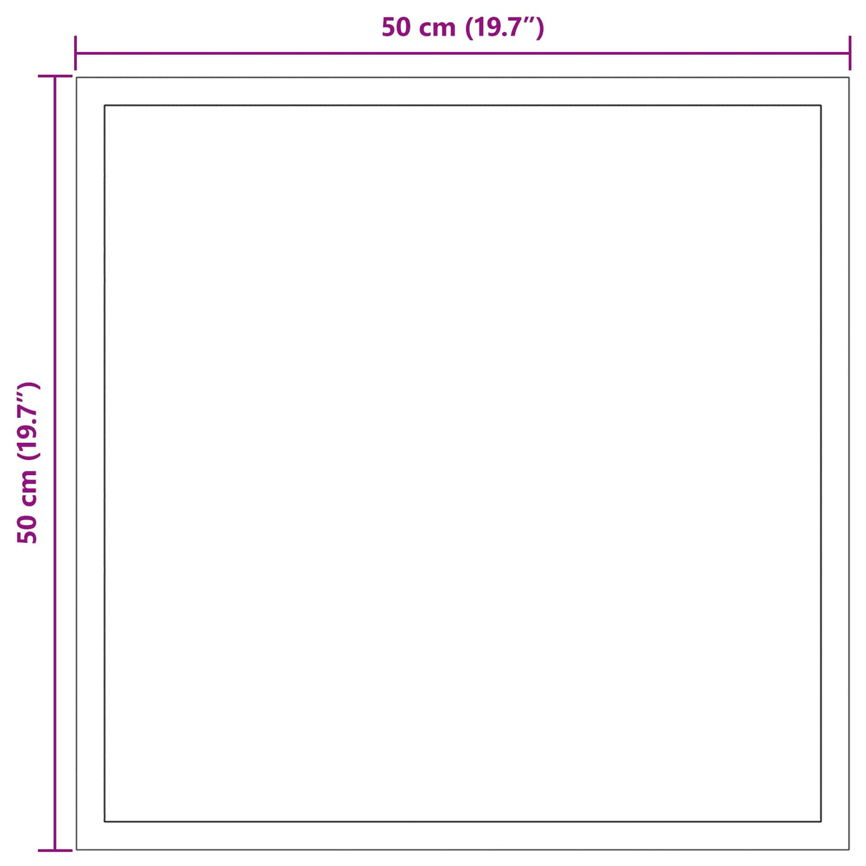vidaXL LED Badkamerspiegel Transparant 40 x 40 cm gehard glas