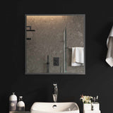 vidaXL LED Badkamerspiegel Transparant 40 x 40 cm gehard glas