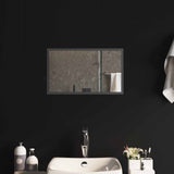 vidaXL LED Badkamerspiegel Transparant 50 x 30 cm gehard glas
