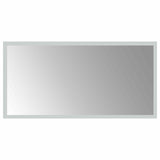vidaXL LED Badkamerspiegel Transparant 50 x 30 cm gehard glas