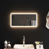 vidaXL LED Badkamerspiegel Transparant 50 x 30 cm gehard glas