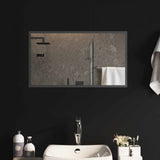 vidaXL LED Badkamerspiegel Transparant 50 x 30 cm gehard glas