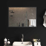 vidaXL LED Badkamerspiegel Transparant 50 x 30 cm gehard glas