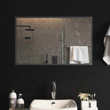 vidaXL LED Badkamerspiegel Transparant 50 x 30 cm gehard glas