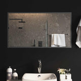 vidaXL LED Badkamerspiegel Transparant 50 x 30 cm gehard glas