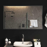 vidaXL LED Badkamerspiegel Transparant 50 x 30 cm gehard glas