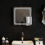 vidaXL LED Badkamerspiegel Transparant 40 x 40 cm gehard glas