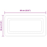 vidaXL LED Bathroom Mirror Transparent 50 x 30 cm Tempered Glass