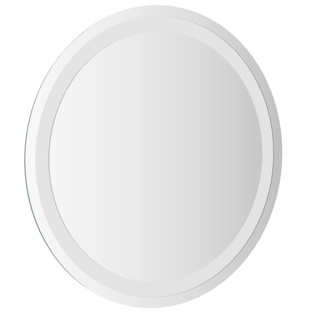 vidaXL LED Badkamerspiegel met spiegel Transparant Ø 40 cm gehard glas