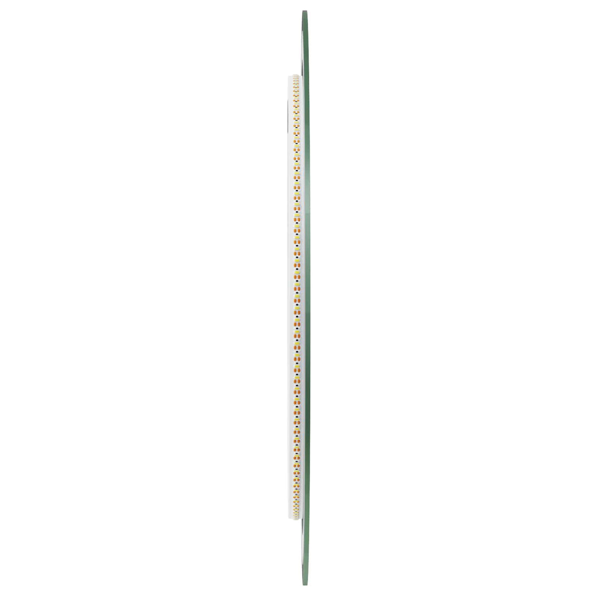 vidaXL LED Badkamerspiegel met spiegel Transparant Ø 40 cm gehard glas