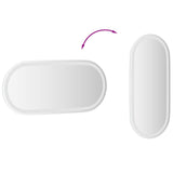vidaXL LED Badkamerspiegel Transparant 70 x 30 cm gehard glas