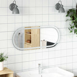 vidaXL LED Badkamerspiegel Transparant 70 x 30 cm gehard glas