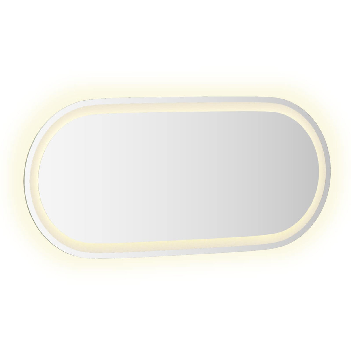 vidaXL LED Badkamerspiegel Transparant 70 x 30 cm gehard glas