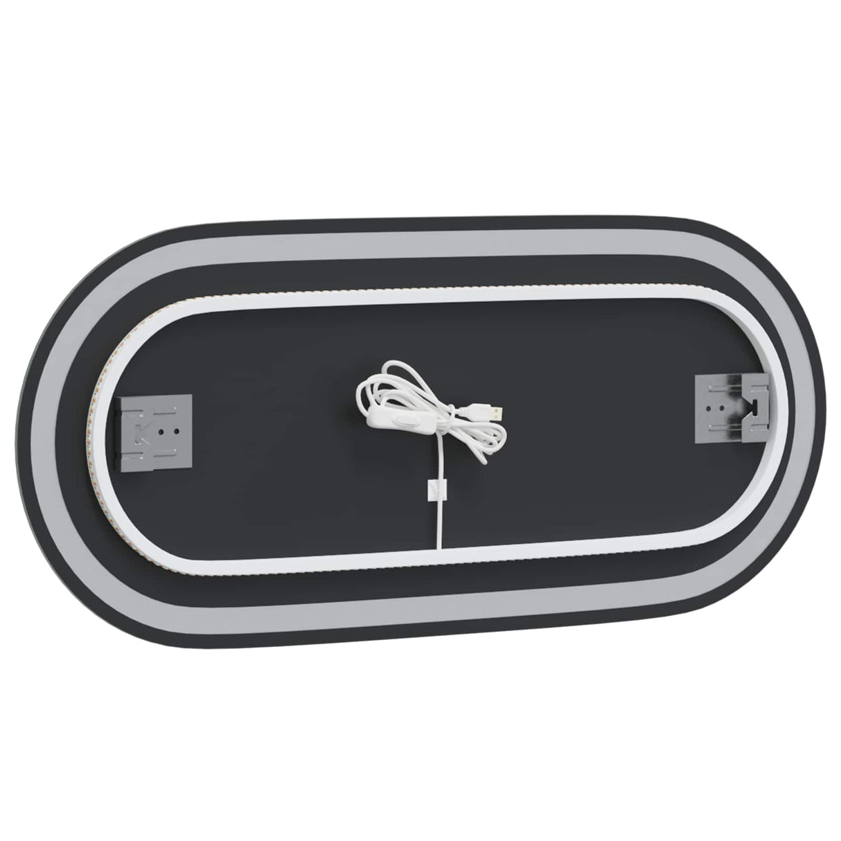 vidaXL LED Badkamerspiegel Transparant 70 x 30 cm gehard glas