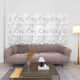 vidaXL Wandpanelen 12 pcs Diamond Wit 50 x 50 cm XPS Schuim
