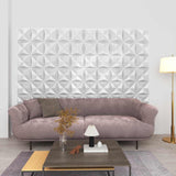 vidaXL Wandpanelen 12 pcs Diamond Wit 50 x 50 cm XPS Schuim
