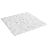 vidaXL Wandpanelen 12 pcs Diamond Wit 50 x 50 cm XPS Schuim