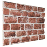 vidaXL Wall Panels 10 pcs Dark Brown and White 100 x 50 cm EPS Foam