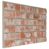 vidaXL Wall Panels 10 pcs Dark Brown and White 100 x 50 cm EPS Foam