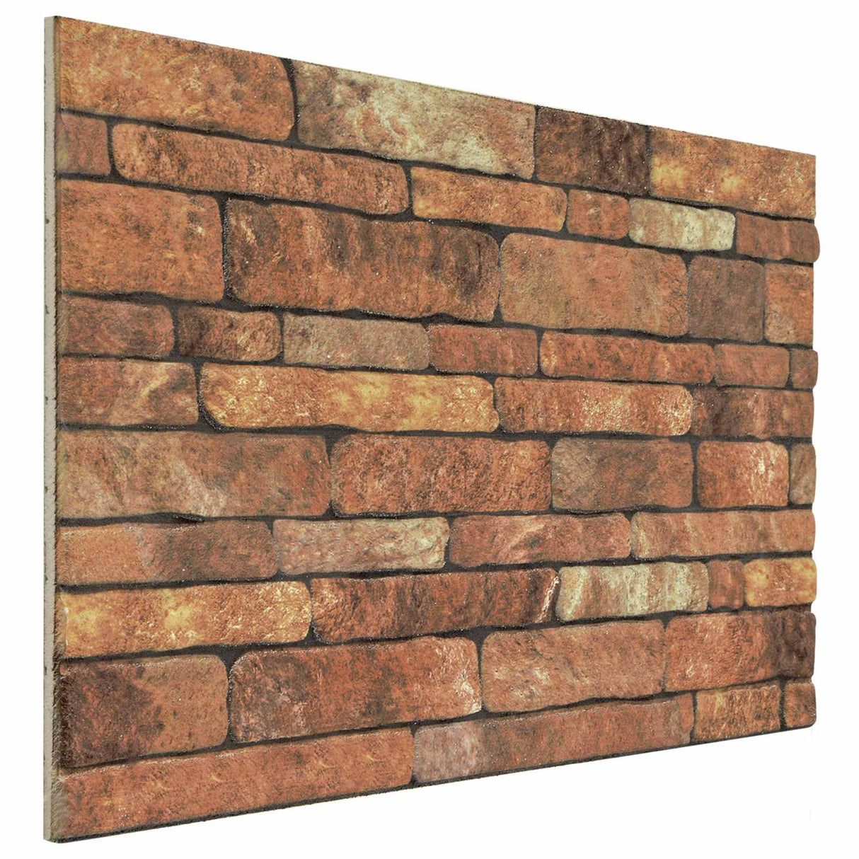 vidaXL Wall Panels 10 pcs Dark Brown and White 100 x 50 cm EPS Foam