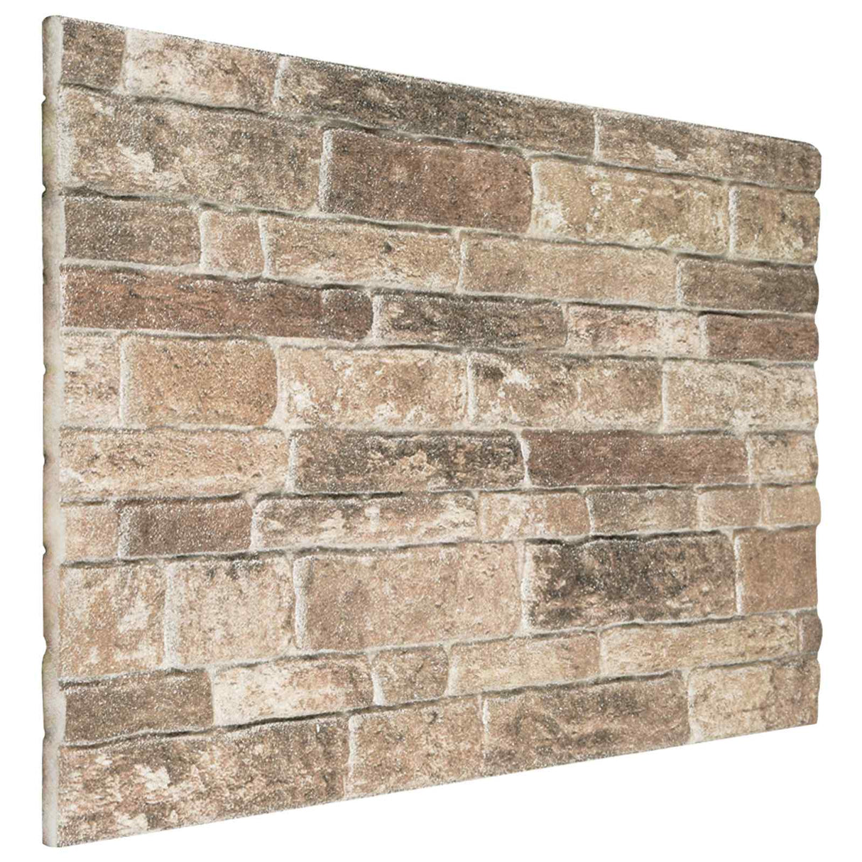 vidaXL Wall Panels 10 pcs Dark Brown and White 100 x 50 cm EPS Foam