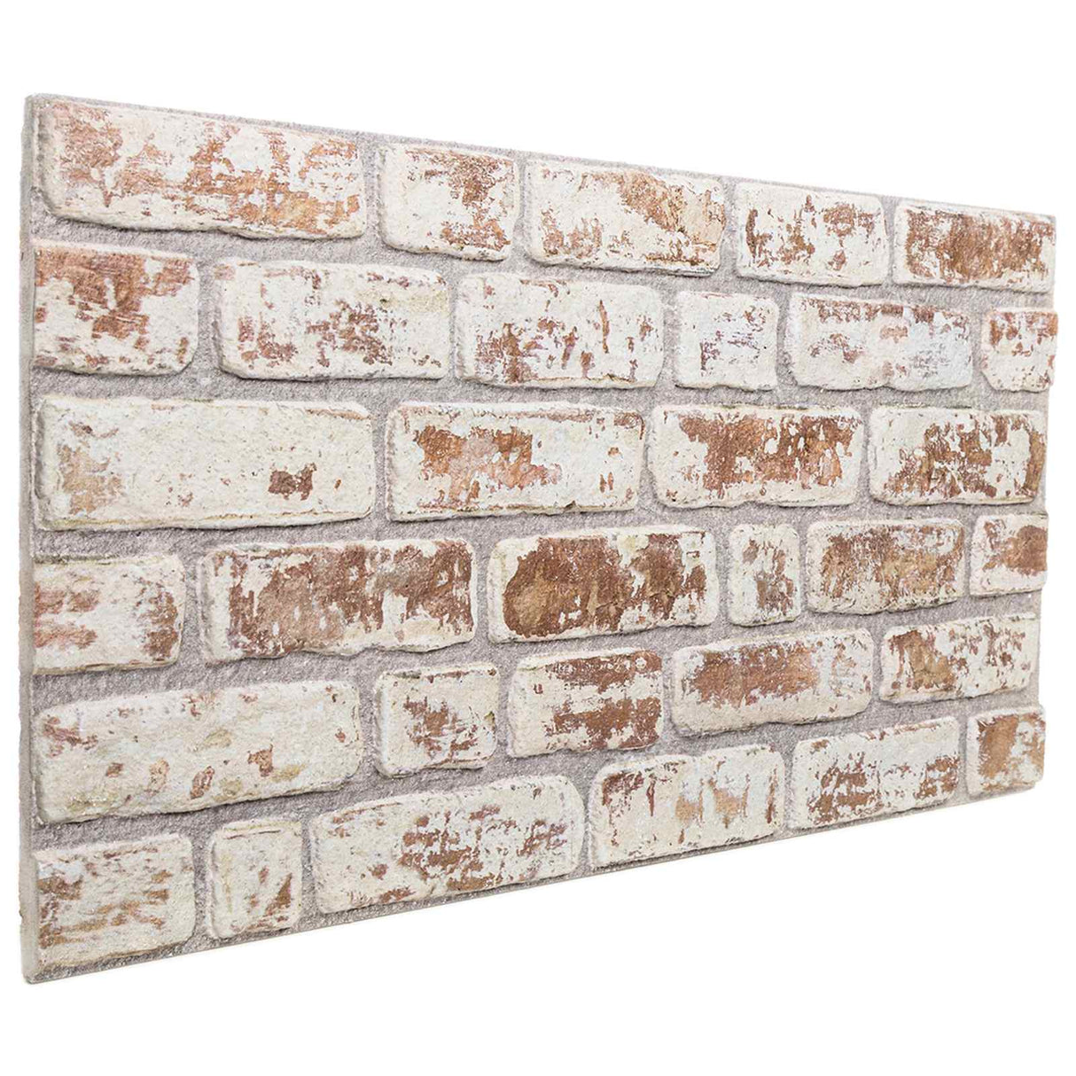 vidaXL Wall Panels 10 pcs Dark Brown and White 100 x 50 cm EPS Foam