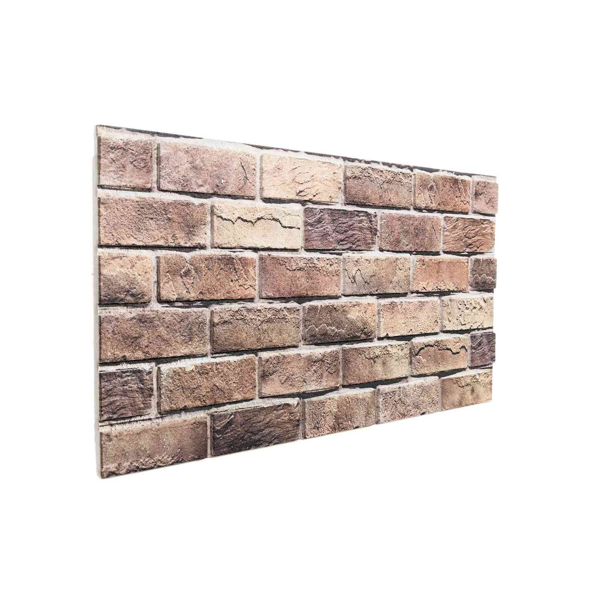 vidaXL Wall Panels 10 pcs Dark Brown and White 100 x 50 cm EPS Foam