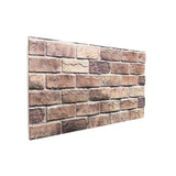 vidaXL Wall Panels 10 pcs Dark Brown and White 100 x 50 cm EPS Foam