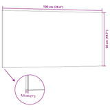 vidaXL Wandpanelen 5 pcs Bruin 100 x 50 cm EPS-schuim