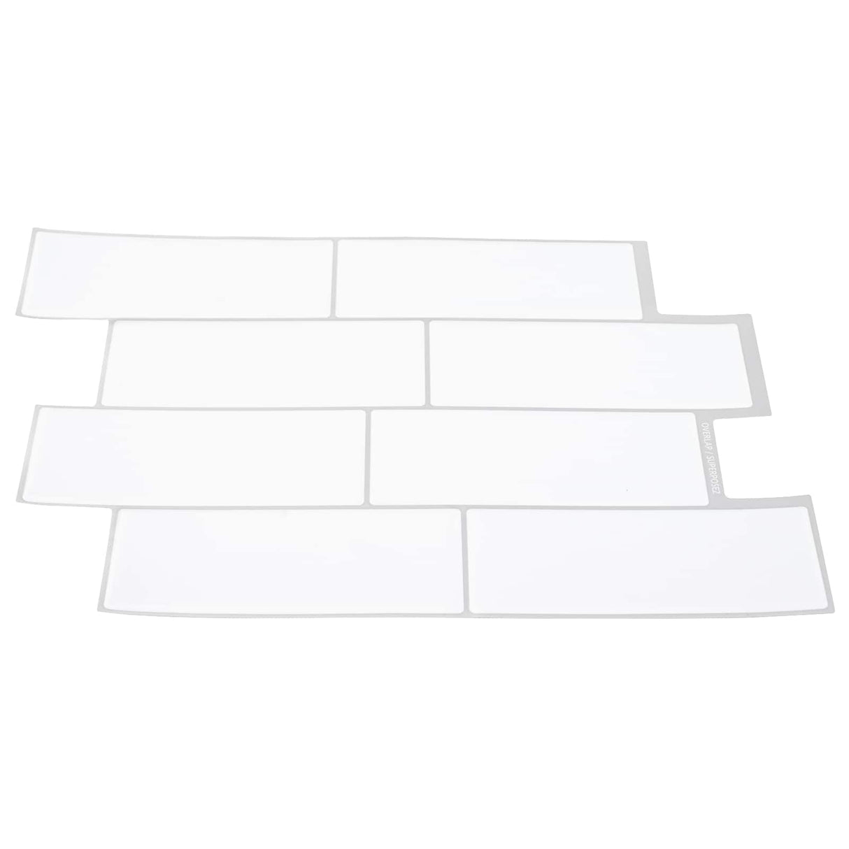 vidaXL Subway tegel 10 pcs Wit Grijs 29 x 21 cm Polyurethaan en PET