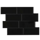 vidaXL Subway tegel 10 pcs Wit Grijs 29 x 21 cm Polyurethaan en PET