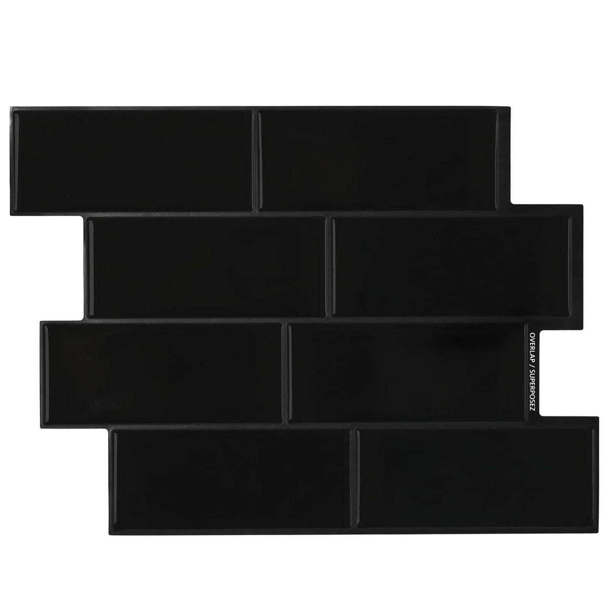 vidaXL Subway tegel 10 pcs Wit Grijs 29 x 21 cm Polyurethaan en PET