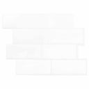 vidaXL Subway tegel 10 pcs Wit Grijs 29 x 21 cm Polyurethaan en PET