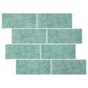 vidaXL Subway tegel 10 pcs Wit Grijs 29 x 21 cm Polyurethaan en PET