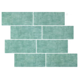 vidaXL Subway tegel 10 pcs Wit Grijs 29 x 21 cm Polyurethaan en PET