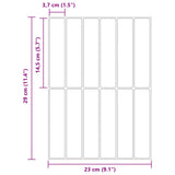vidaXL Rechthoekige Tegel 10 pcs Donkergroen 29 x 23 x 0,08 cm