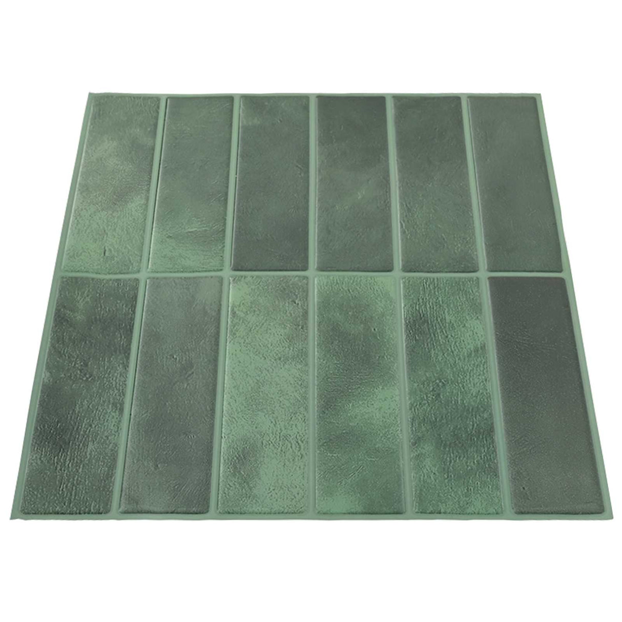 vidaXL Rechthoekige Tegel 10 pcs Donkergroen 29 x 23 x 0,08 cm