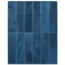 vidaXL Rechthoekige Tegel 10 pcs Donkergroen 29 x 23 x 0,08 cm