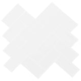 vidaXL Herringbone Tile 10 pcs White Grey 30 x 30 cm Polyurethane and PET