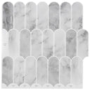 vidaXL Veer Tegel 10 pcs Grijs Marmer 30 x 30 cm Polyurethaan en PET