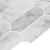 vidaXL Veer Tegel 10 pcs Grijs Marmer 30 x 30 cm Polyurethaan en PET