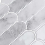 vidaXL Veer Tegel 10 pcs Grijs Marmer 30 x 30 cm Polyurethaan en PET