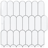 vidaXL Veer Tegel 10 pcs Grijs Marmer 30 x 30 cm Polyurethaan en PET